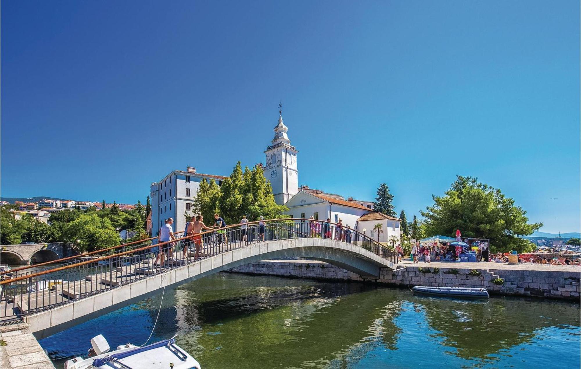 Nice Apartment In Crikvenica With House Sea View Kültér fotó