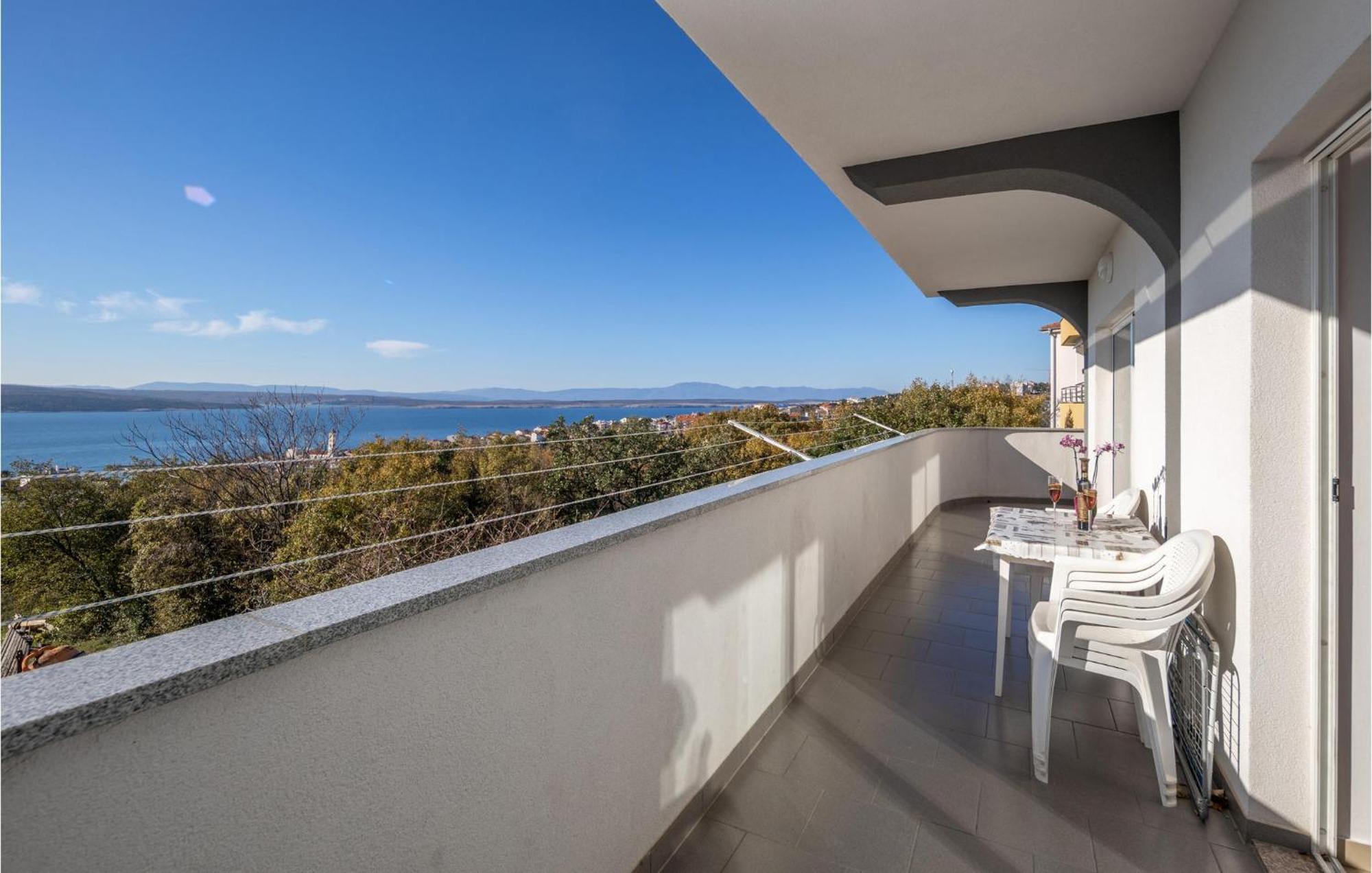 Nice Apartment In Crikvenica With House Sea View Kültér fotó