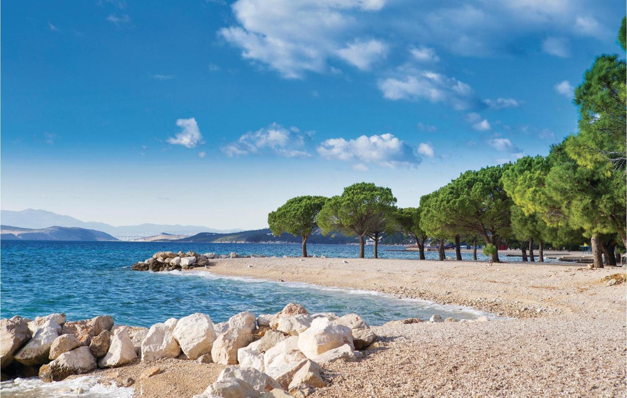 Nice Apartment In Crikvenica With House Sea View Kültér fotó
